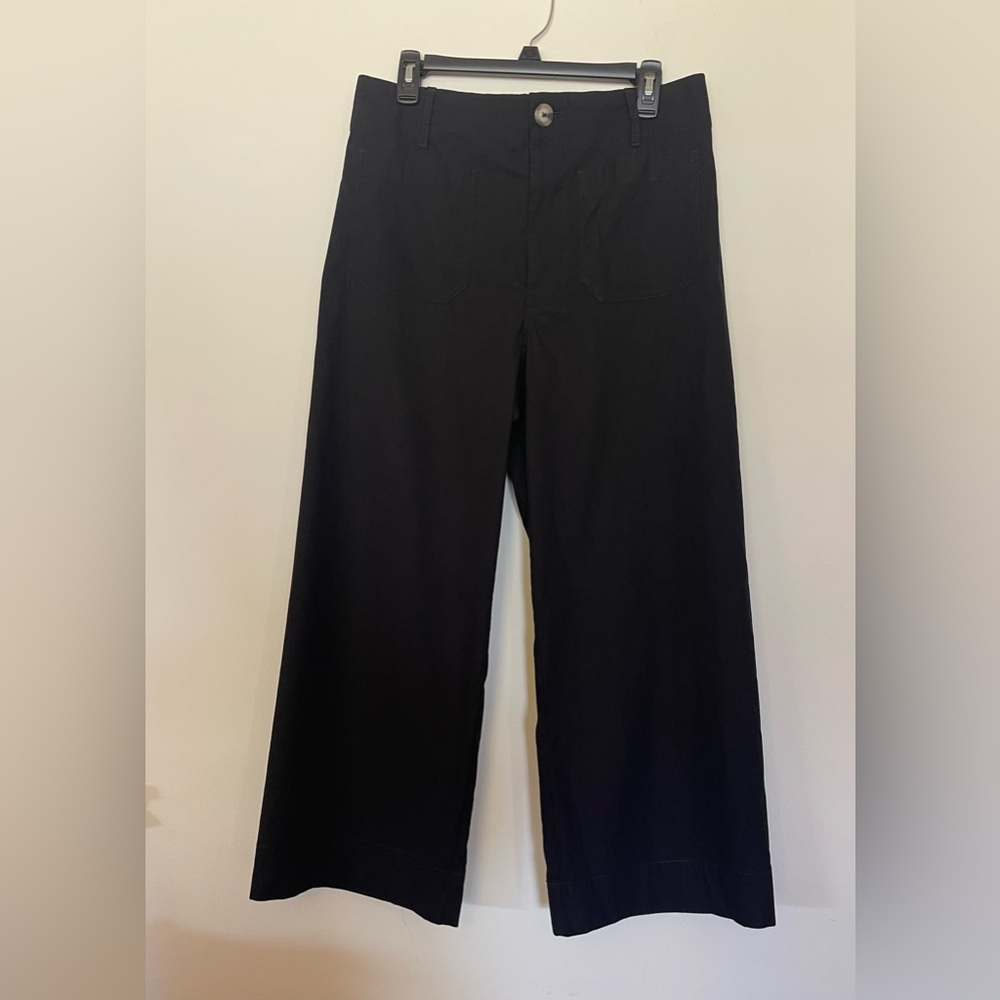 Maeve Wide Leg Pants in Black
